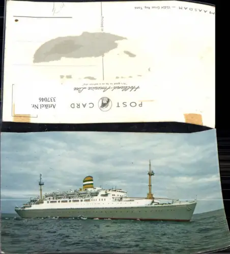 337046,Hochseeschiff Schiff s.s. Maasdam Holland America Line