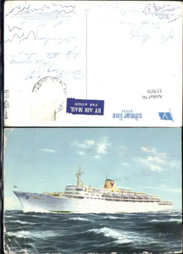 337078,Künstler Ak Hochseeschiff Schiff T/V Fairsky Sitmarline Genoa