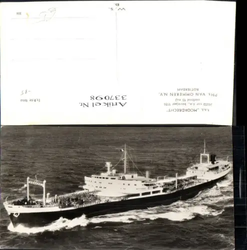 337098,Foto Ak Hochseeschiff Schiff t.s.s. Moordrecht Phs. Van Ommeren N.V. Rotterdam