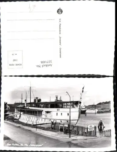 337108,Foto Ak Hochseeschiff Schiff Den Helder Hr. Ms. Schorpioen