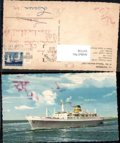 337138,Hochseeschiff Schiff s.s. Statendam Holland America Line