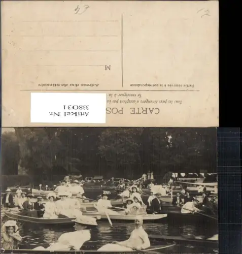 338031,Boote m. Leuten See Teich Park