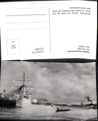 355409,Künstler Ak Christian Dommelshuyzen Schiffe Hochseeschiffe Den Helder Het Torentje 1903