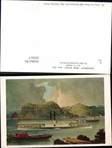 355417,Künstler Ak J. V. Cornell Schiff Binnenschiff Steamboat Iron Witch
