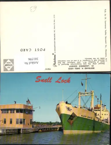 381596,Schiff Hochseeschiff Bertrand H. Snell Lock St Lawrence Seaway