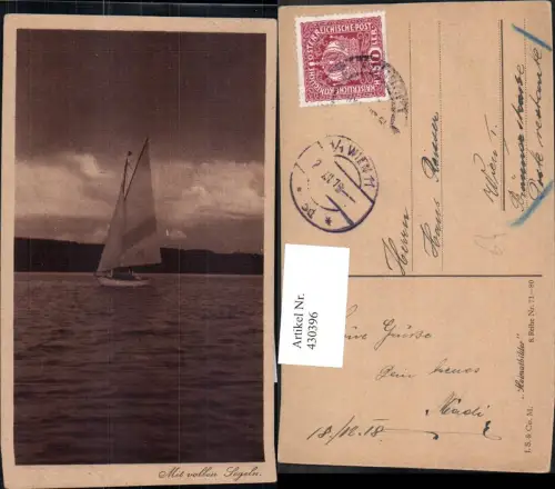 430396,Schiff Segelschiff Segelboot Mit vollen Segeln