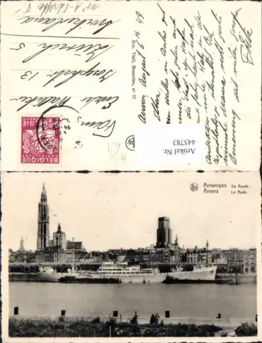 445783,Antwerpen Anvers La Rade Binnenschiffe Schiffe