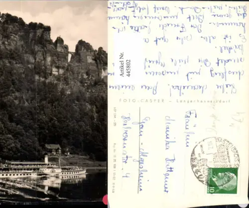 445802,Elbdampfer m. Bastei Sächsische Schweiz Binnenschiff Schiff Dampfer Leipzig