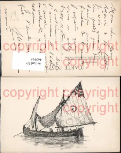 465946,Künstler Ak Segelschiff Segelboot