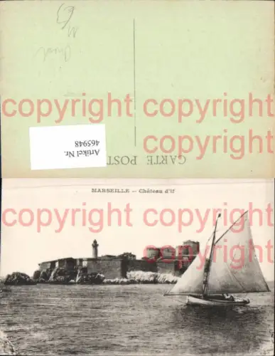 465948,Segelschiff Segelboot Marseille Chateau d If Leuchtturm