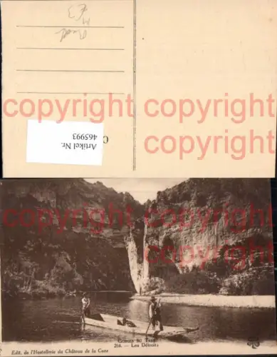465993,Boot Gorges du Tarn Les Detroits Männer Volkstypen Tracht
