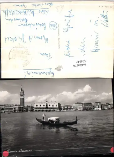 504142,Venezia Venedig Panorama Dogenpalast Gondel Boot