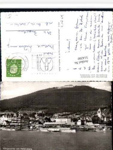 514260,Königswinter m. Petersberg Binnenschiff Schiff Dampfer