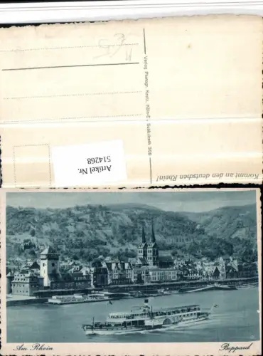 514268,Boppard am Rhein Binnenschiff Schiff Dampfer