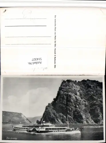 514327,Loreley b. St. Goarshausen Binnenschiff Schiff Dampfer