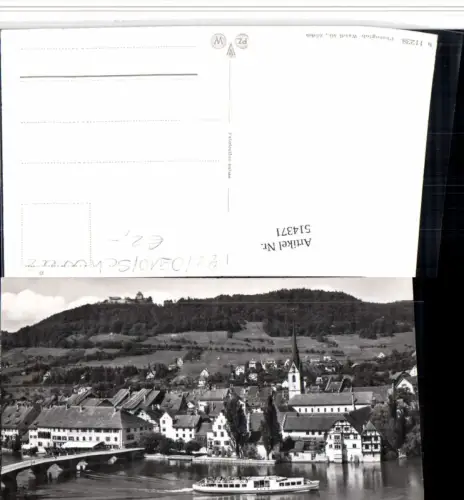 514371,Stein am Rhein Totale Binnenschiff Schiff Brücke