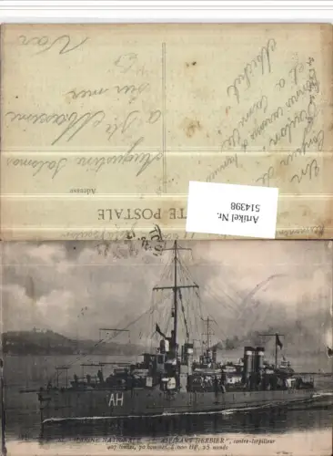 514398,Marine Nationale Aspirant Herbier Kriegsschiff Schiff