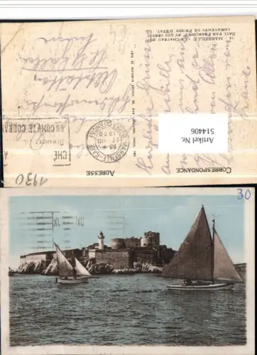 514406,Marseille Chateau d'If Segelboote Boote