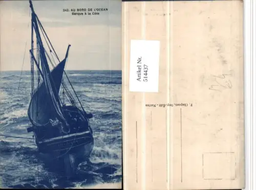 514437,Ocean Barque a la cote Segelschiff Schiff Boot