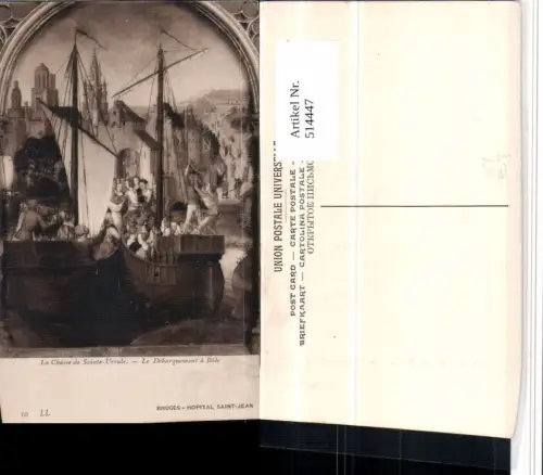514447,Künstler AK La Chasse de Saitne-Ursule Segelschiffe Schiffe