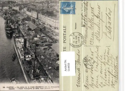 514450,Nantes Les quais de la Fosse Hochseeschiff Schiff Dampfer