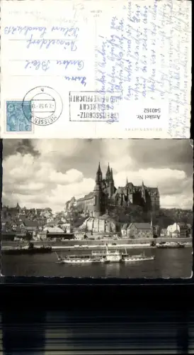 540162,Meißen Elbe Dampfer Pirna Binnenschiff Schiff Dom Albrechtsburg