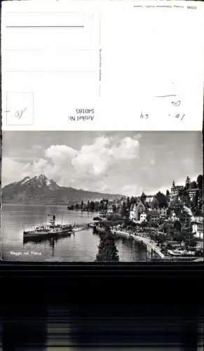 540185,Weggie m. Pilatus Dampfer Gallia Binnenschiff Schiff