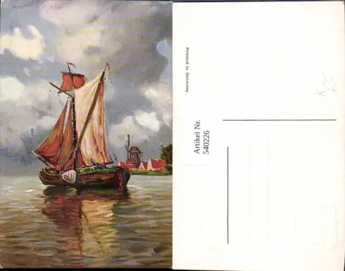 540226,Künstler Ak Segelschiff Segelboot Schiff