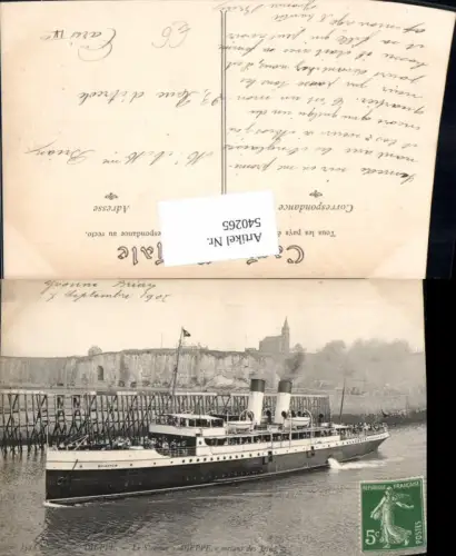 540265,Dieppe Le Steamer Dieppe Dampfer Hochseeschiff Schiff