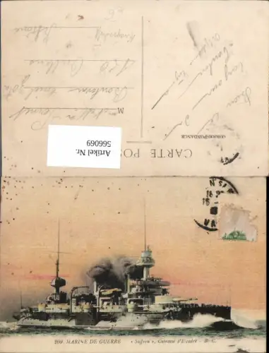566069,Kriegsschiff Schiff Marine de Guerre Suffren Cuirasse d Escadre Kriegsmarine