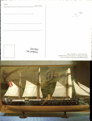 566195,Schiff Kriegsschiff Modell Panzerfregatte Erzherzog Ferdinand Max Marine Heeresmuseum Wien