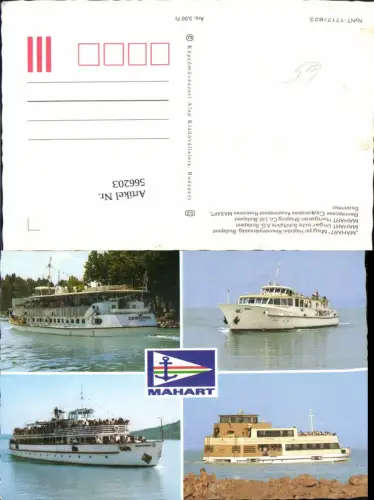 566203,Mehrbild Ak Schiff Hochseeschiff Dampfer Mahart Magyar Hajozasi Reszvenytarsasag Budapest