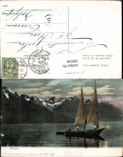 599546,Segelschiff Segelboot Barque pub Guggenheim Co 12821