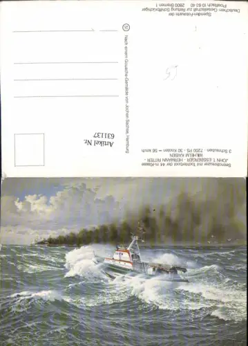 631137,Schiff Seenotkreuzer m. Tochterboot John T. Essberger Hermann Ritter Wilhelm Kaisen