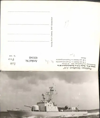 631143,Schiff Marine Flugkörper-Schneelboot P6144