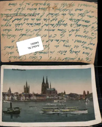 646061,Schifffahrt Schiff Dampfer am Rhein Köln Binnenschiff