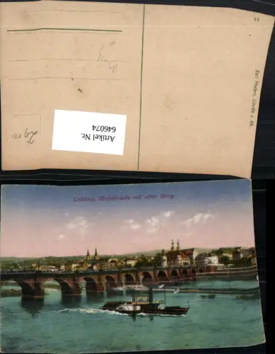 646074,Schifffahrt Schiff Coblenz Koblenz Mosel Dampfer Burg Brücke