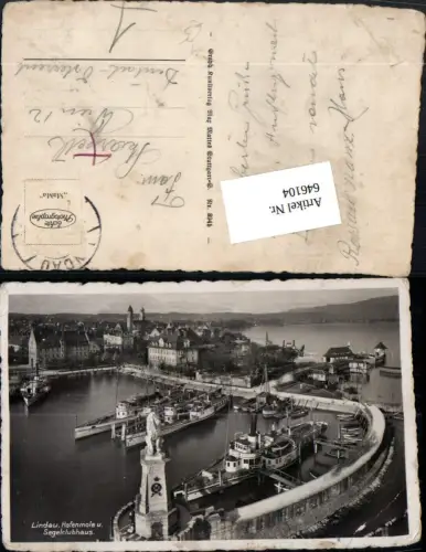 646104,Schifffahrt Schiff Dampfer Nuernberg Lindau Bodensee Segelclubhaus