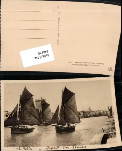 646120,Schifffahrt Schiff Les Sables Segelschiffe Segelboot Thoniers