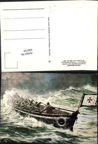 646159,Schifffahrt Schiff Hochseeschiff Fürstin Bismarck Ruderrettungsboot DGzRS