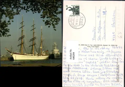 646204,Schiff Segelschiff Segelschulschiff Gorch Fock Kiel Tirpitzmole