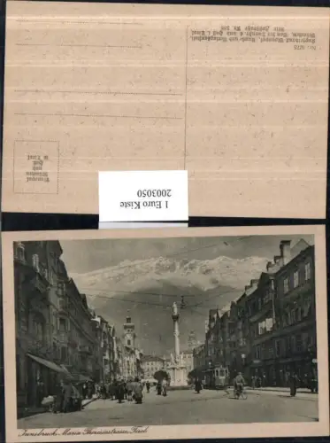 ,Innsbruck Maria Theresia-Straße Straßenansicht Annasäule Straßenbahn