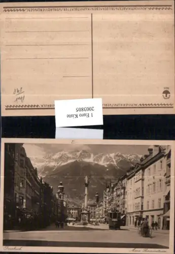 ,Innsbruck Maria Theresienstraße Straßenansicht Straßenbahn Annasäule