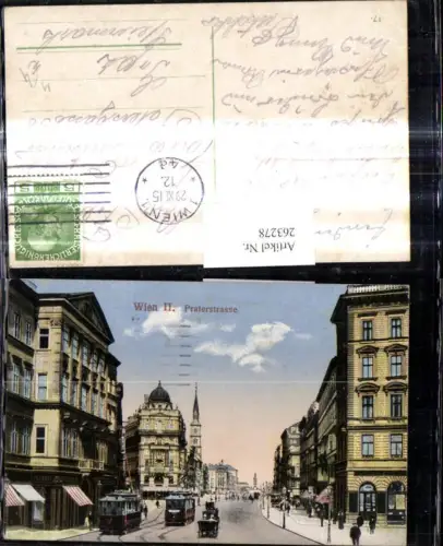 263278,Strassenbahn Wien II Praterstrasse