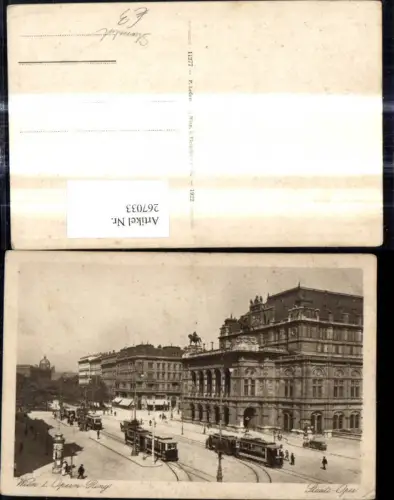 267033,Strassenbahn Wien Opernring Oper Staatsoper Ringlinie