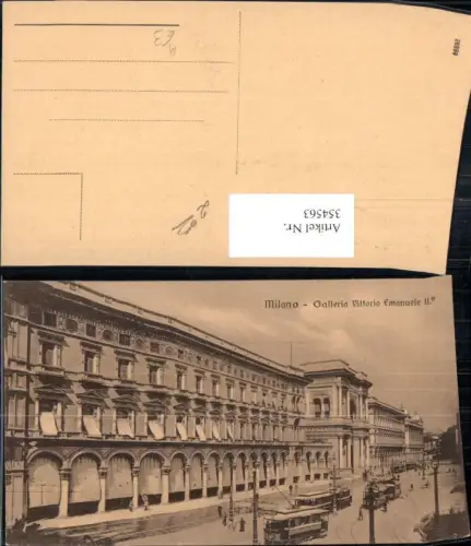 354563,Straßenbahn Milano Mailand Galleria Vittorio Emanuele II