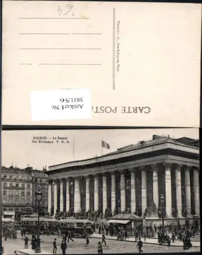 381156,Straßenbahn Paris La Bourse The Exchange Börse
