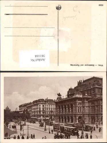 381168,Straßenbahn Wien Staatsoper Opernring Ringlinien Litfaßsäule pub Kilophot 24248