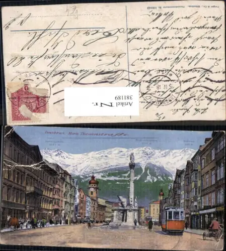 381189,Straßenbahn Innsbruck Maria-Therien-Straße Annasäule pub Purger Co 12249