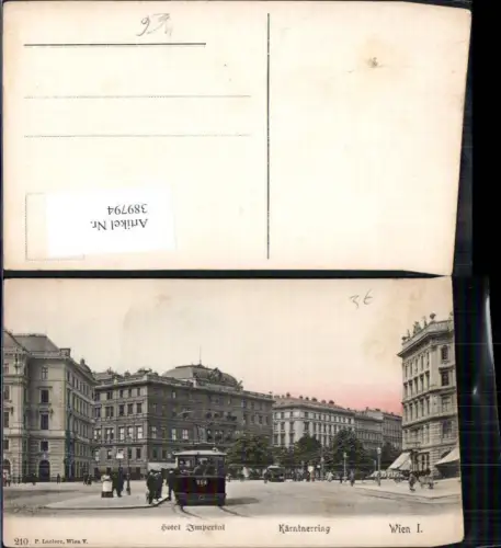 389794,Straßenbahn 314 Wien Kärntnerring Hotel Imperial